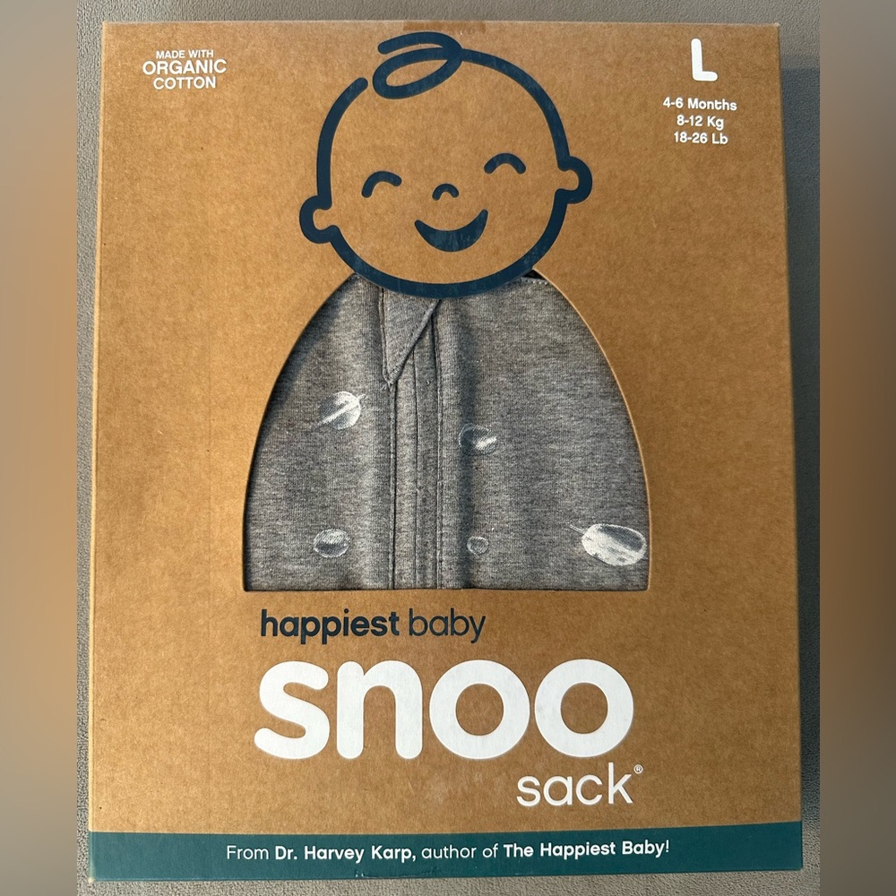Happiest Baby Snoo Sack - Graphite Planets Size L